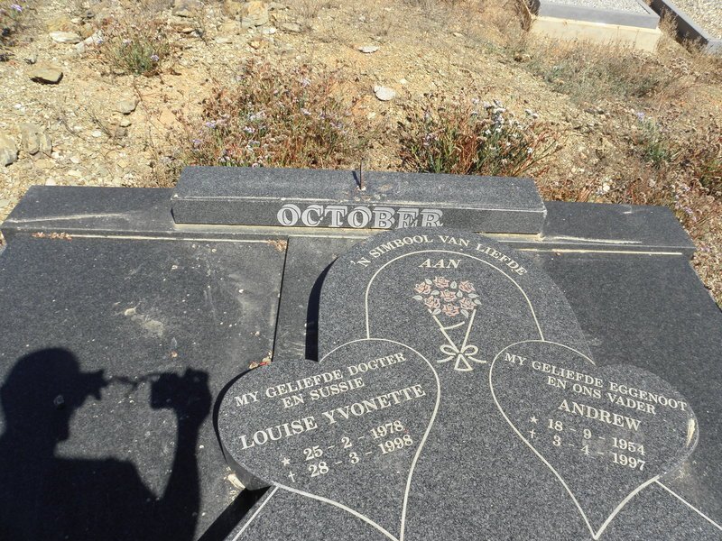 OCTOBER Andrew 1954-1997 :: OCTOBER Luise Yvonette 1978-1998
