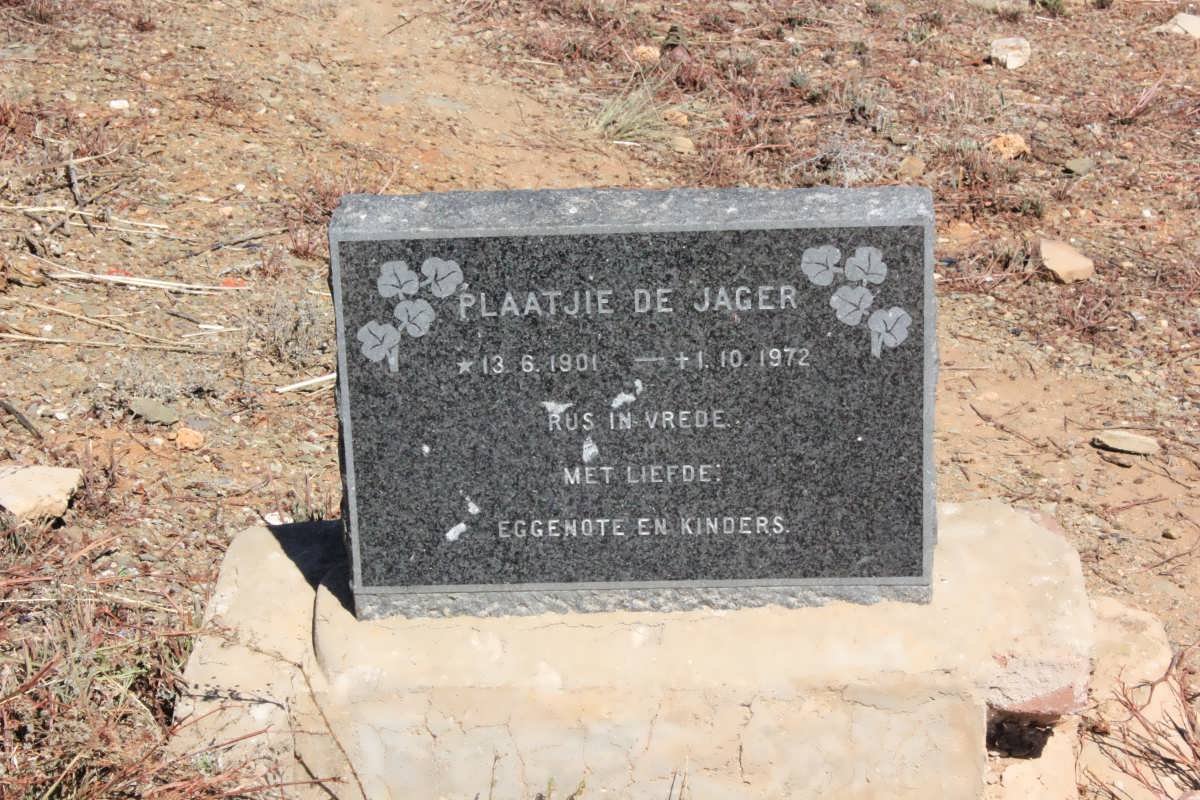 JAGER Plaatjie de 1901-1972