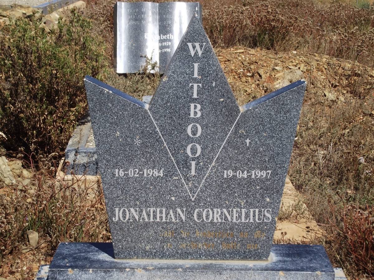 WITBOOI Jonathan Cornelius 1984-1997