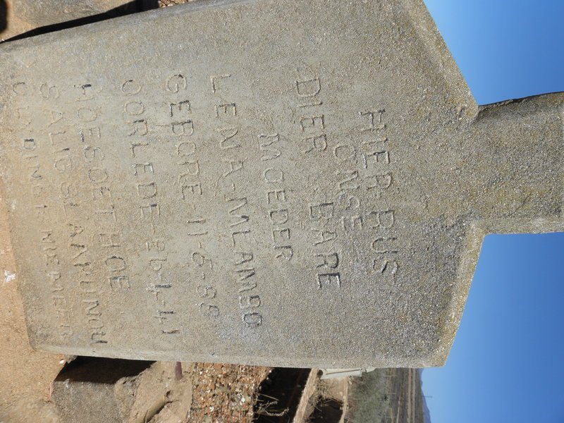 MLAMBO Lena 1889-1941