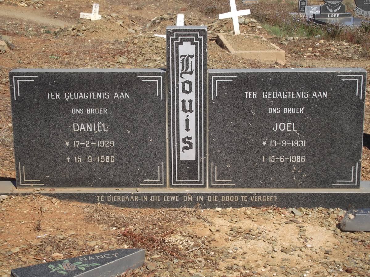 LOUIS Daniel 1929-1986 :: LOUIS Joel 1931-1986