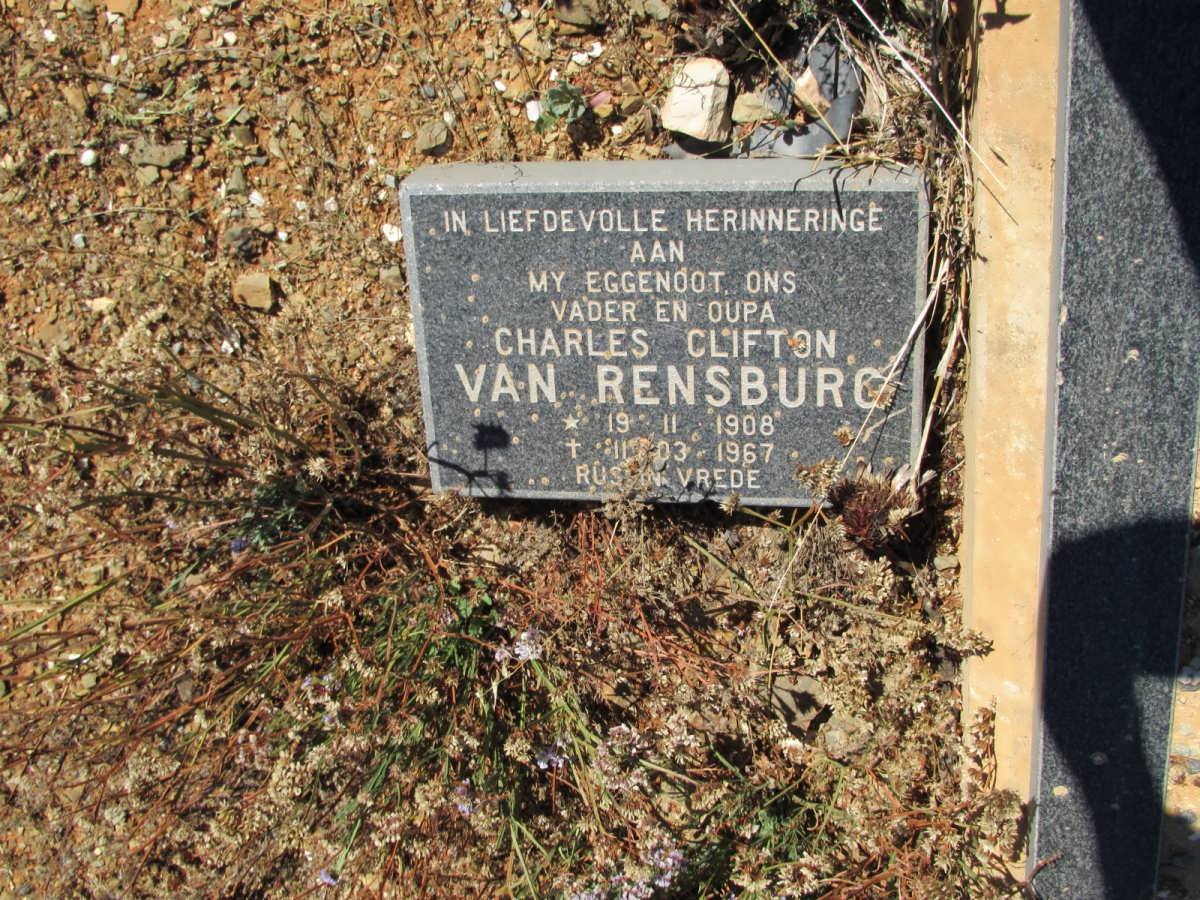 RENSBURG Charles Clifton, van 1908-1967