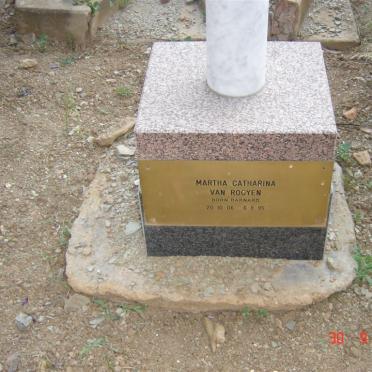 ROOYEN Martha Catharina, van nee BARNARD 1906-1995