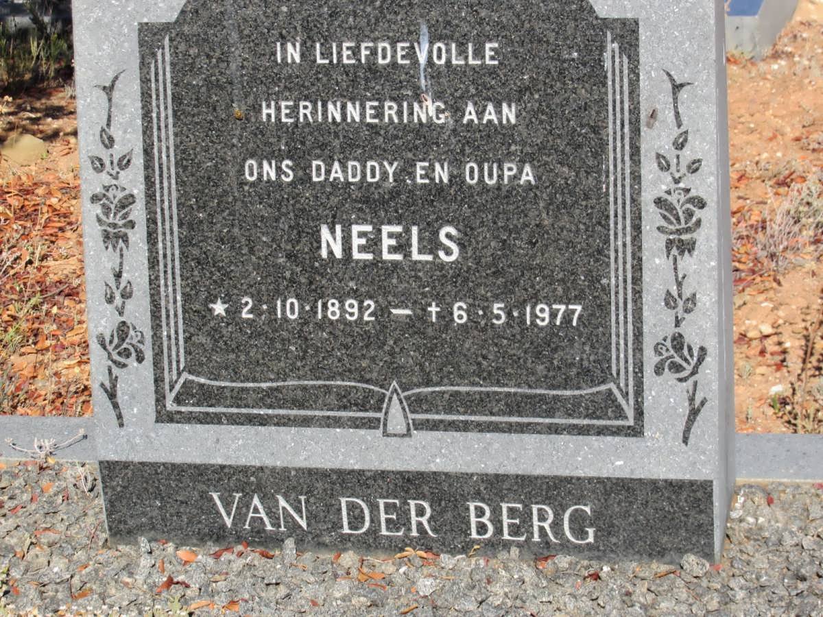 BERG Neels, van der 1892-1977