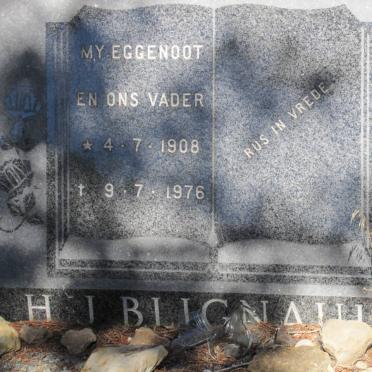 BLIGNAULT H.J. 1908-1978 &amp; Hermina Maria N. 1916-2003