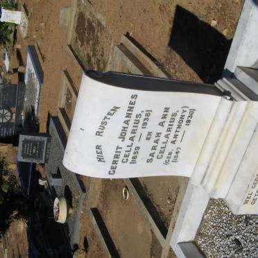 CELLARIUS Gerrit Johannes 1859-1938 &amp; Sarah Ann ANTHONY 1847-1930
