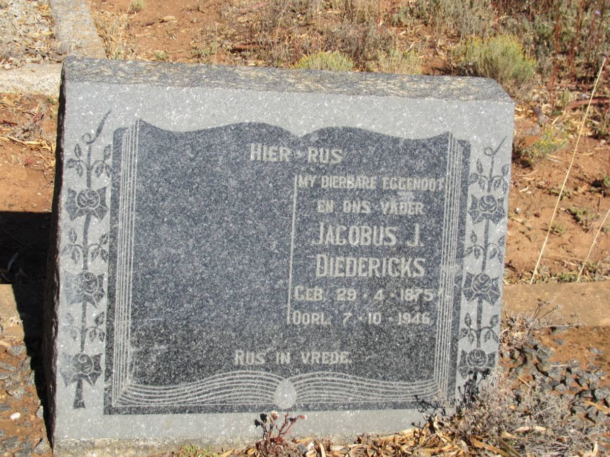 DIEDERICKS Jacobus J. 1875-1946