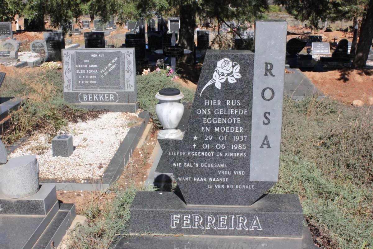 FERREIRA Rosa 1937-1985