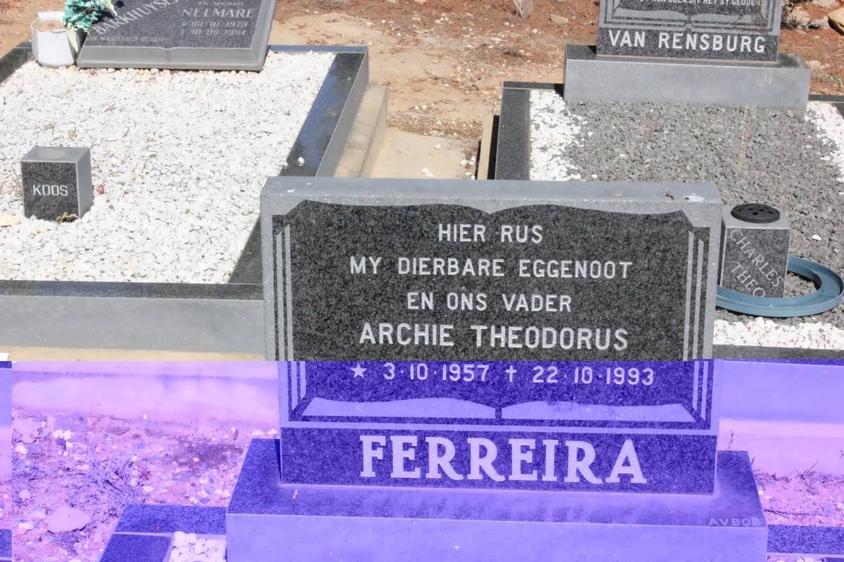 FERREIRA Archie Theodorus 1957 -1993