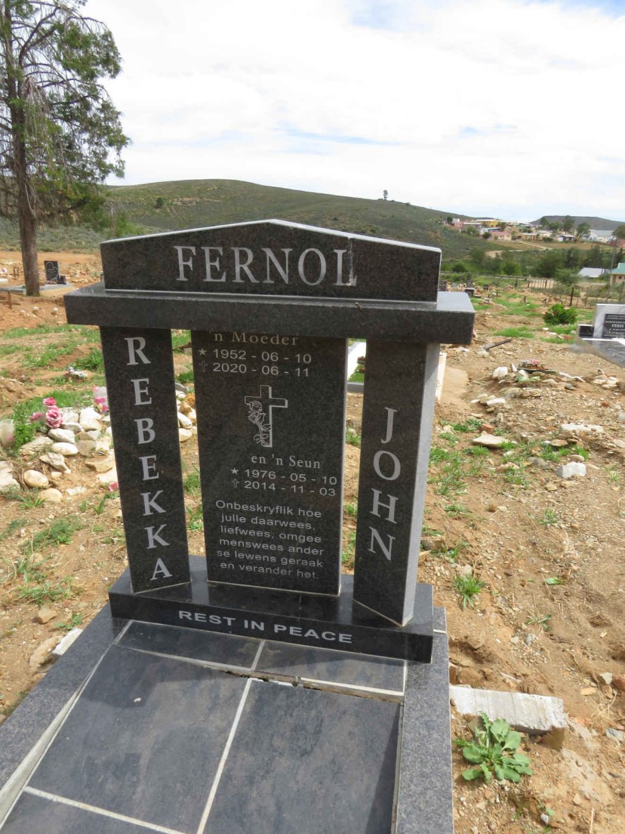 FERNOL Rebekka 1952-2020 :: FERNOL John 1976-2014