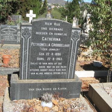GROBBELAAR Catherina Petronella nee JONKER 1896-1963