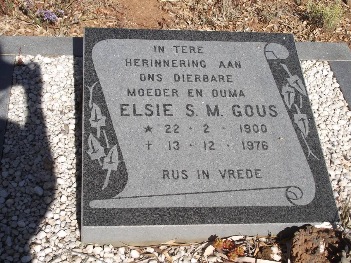GOUS Elsie S.M. 1900-1976