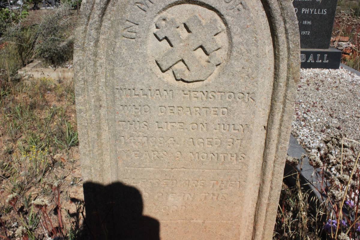 HENSTOCK William -1884