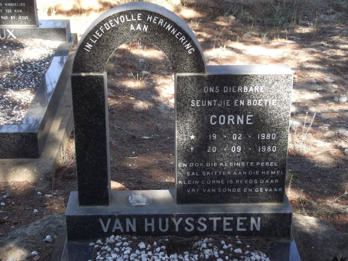 HUYSSTEEN Corne, van 1980-1980