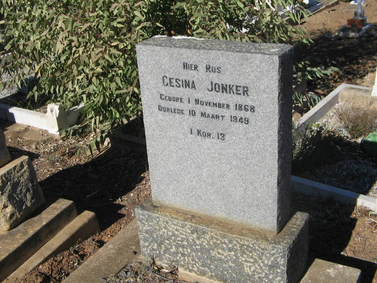JONKER Gesina 1868-1949