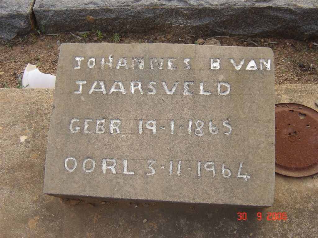 JAARSVELD Johannes B., van 1865-1964