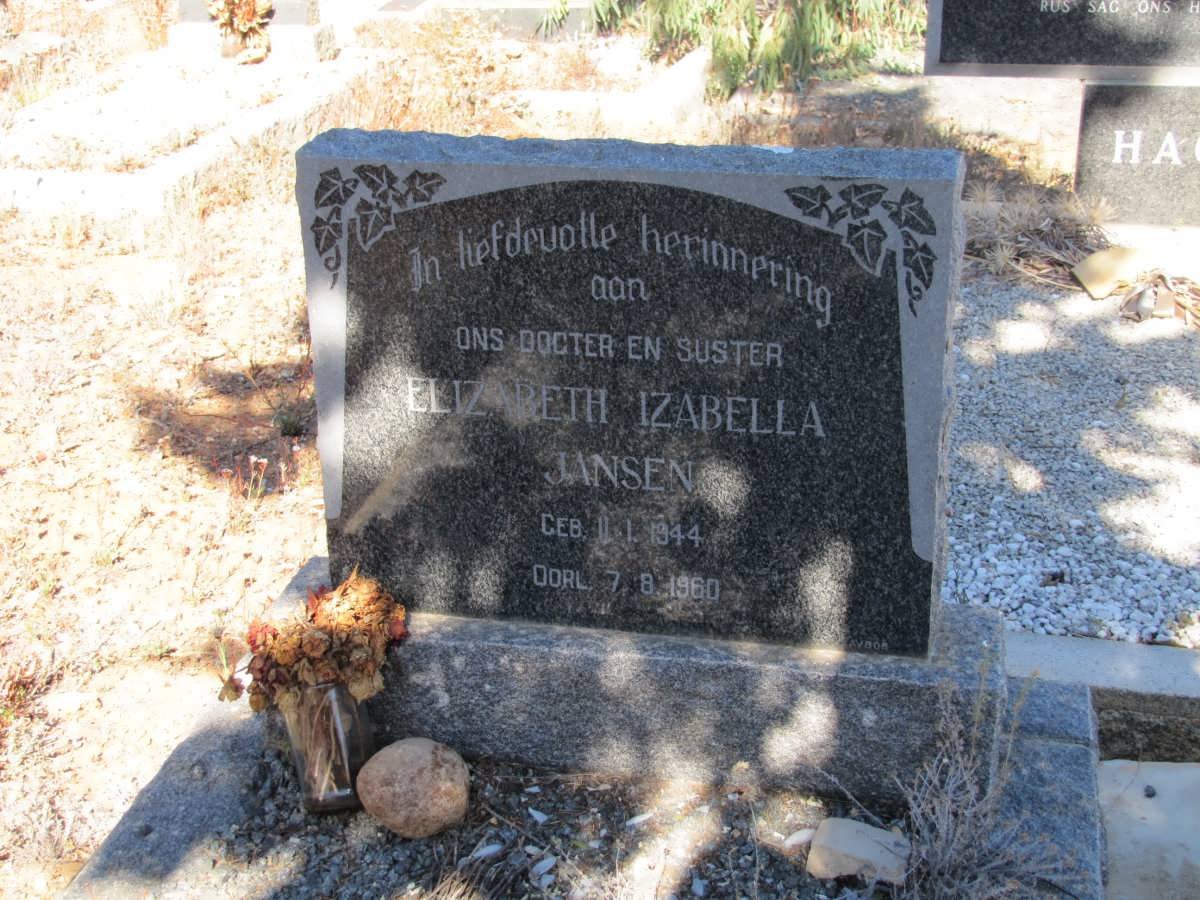 JANSEN Elizabeth Izabella 1944-1960