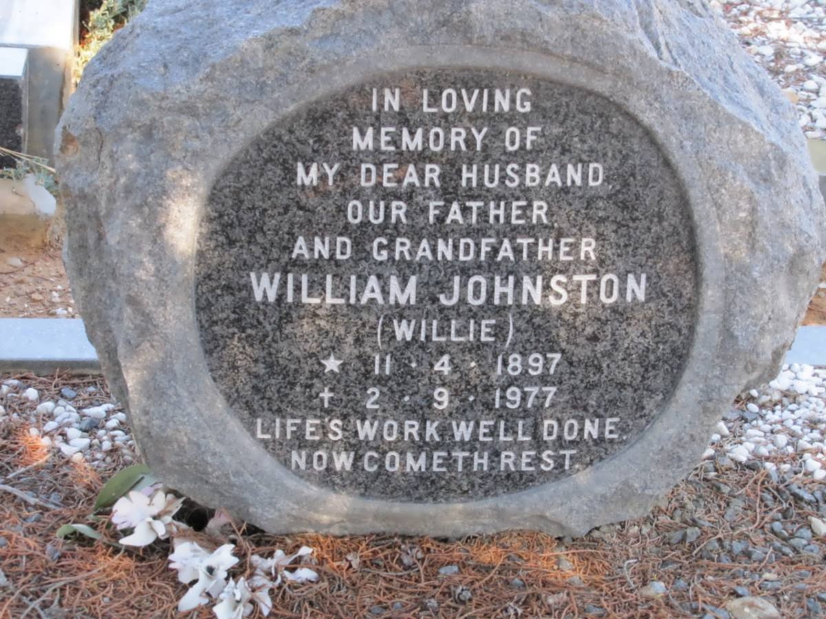 JOHNSTON William 1897-1977