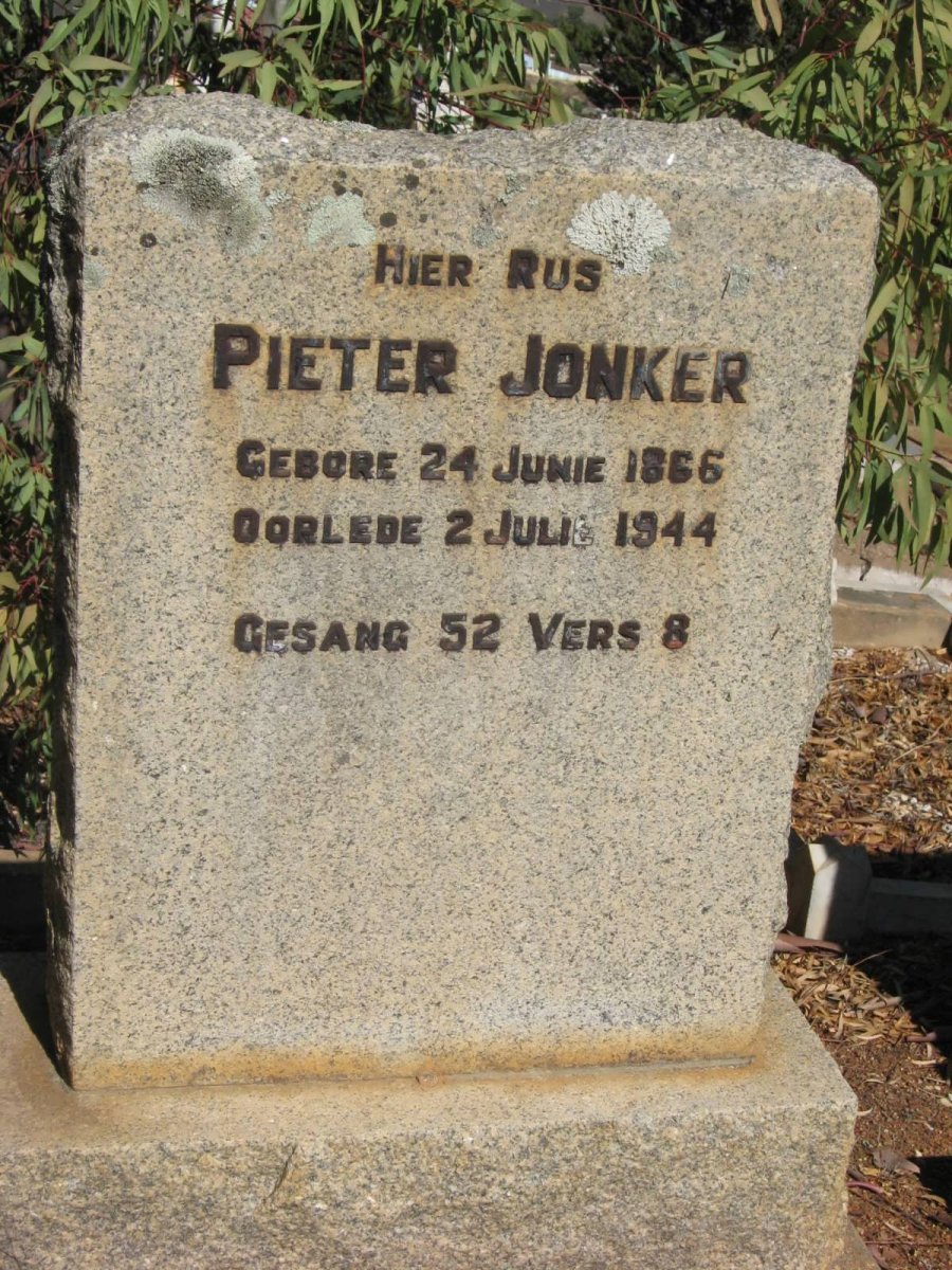JONKER Pieter 1866-1944