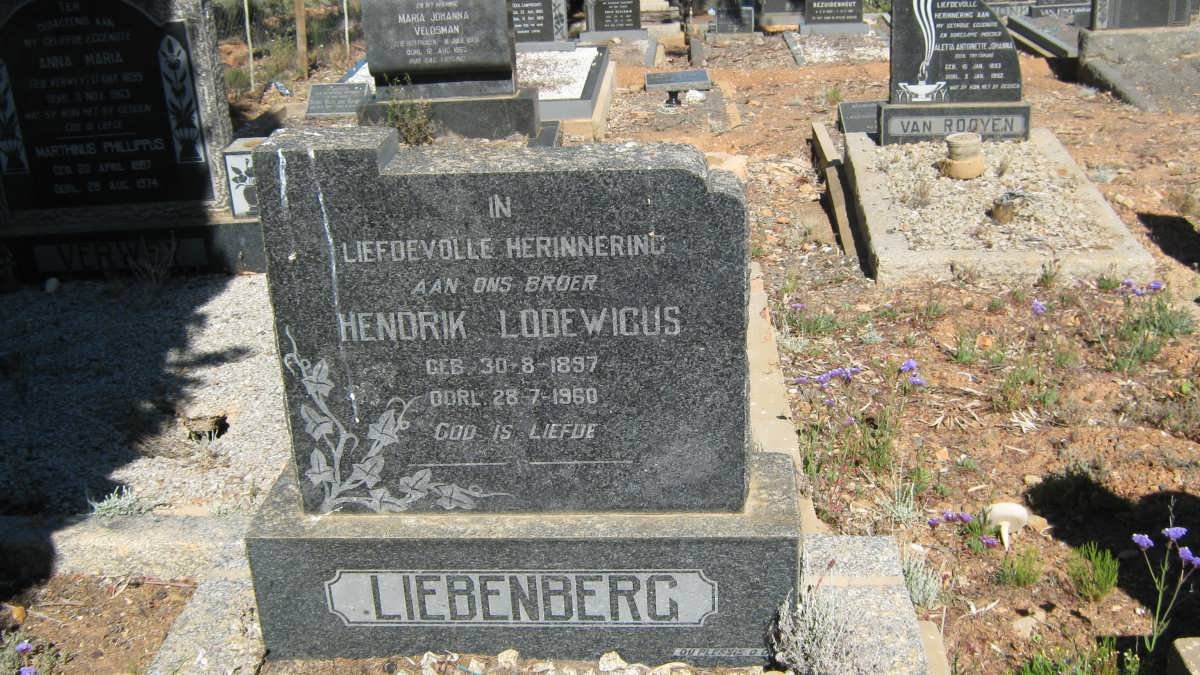 LIEBENBERG Hendrik Lodewicus 1897-1960