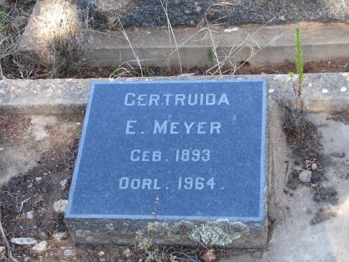 MEYER Gertruida E. 1893-1964