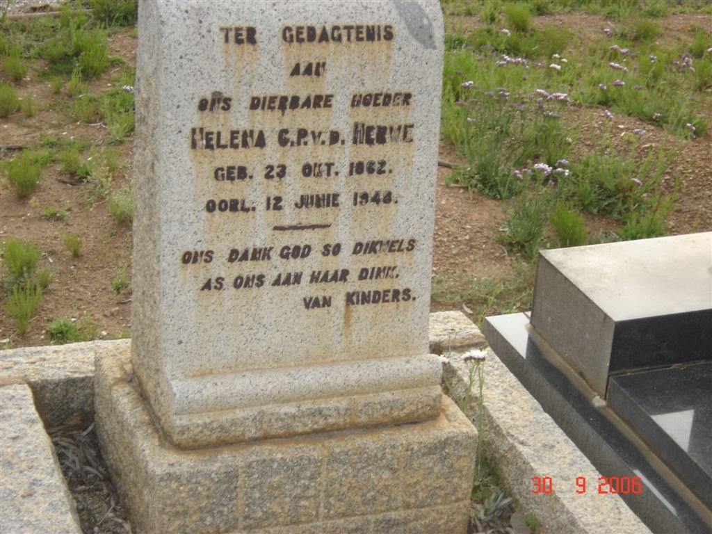 MERWE Helena C.P., v.d 1862-1948