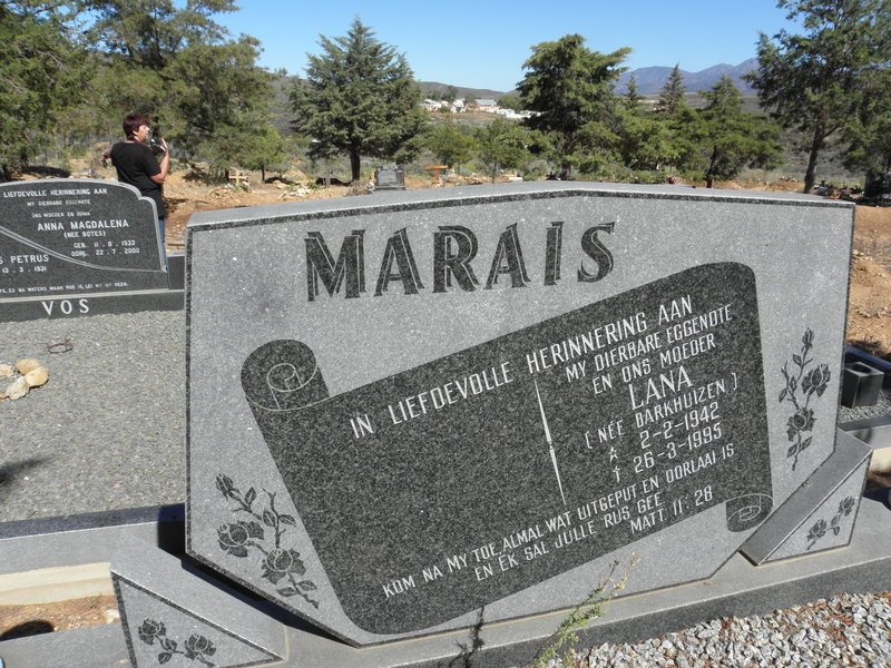 MARAIS Lana nee BARKHUIZEN 1942-1995