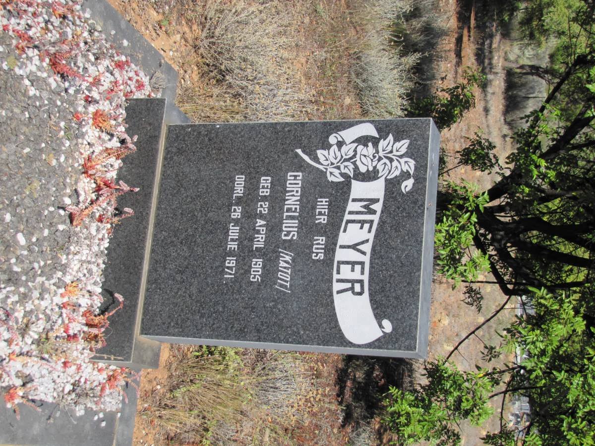 MEYER Cornelius 1905-1971