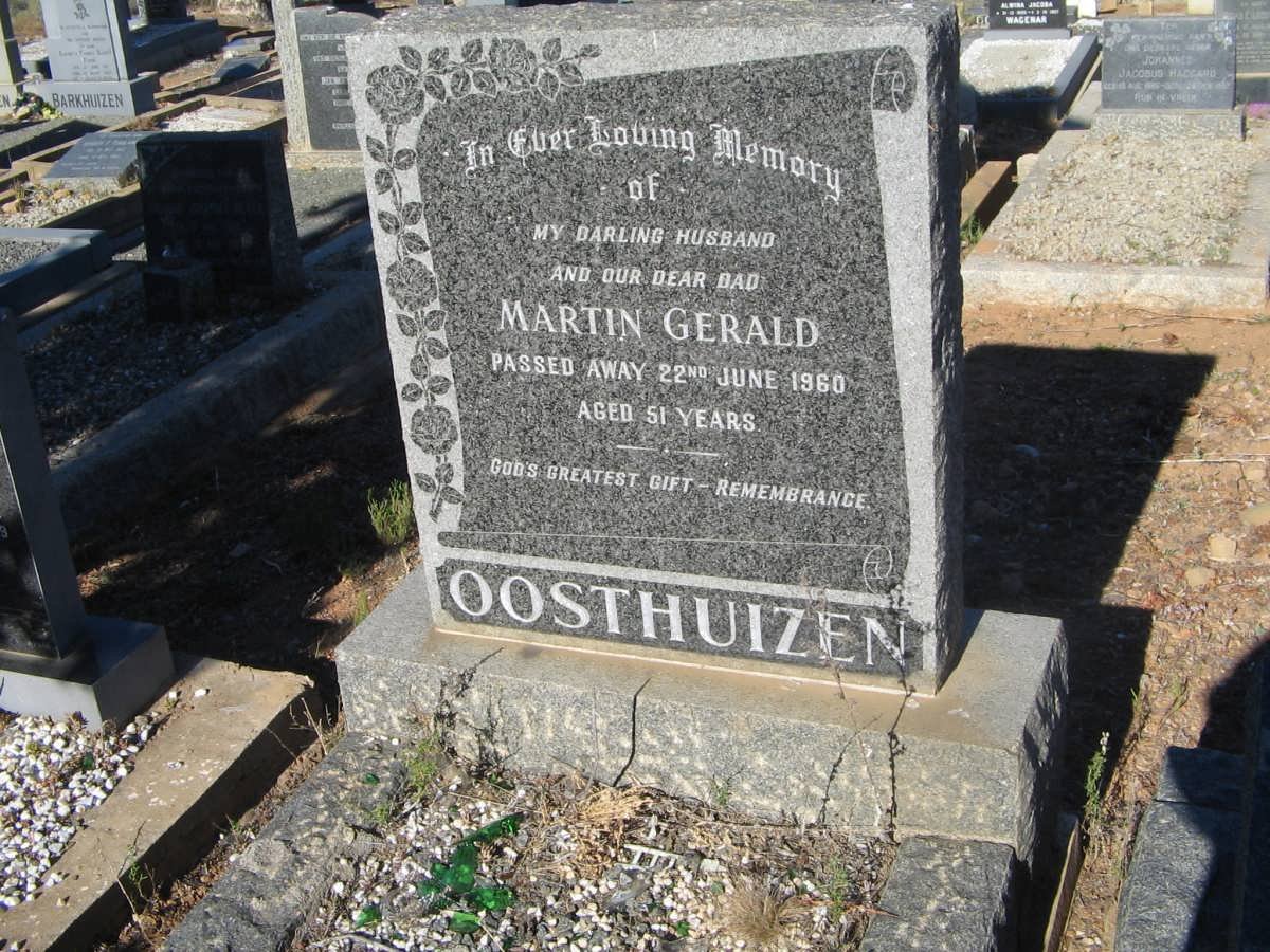 OOSTHUIZEN Martin Gerald -1960