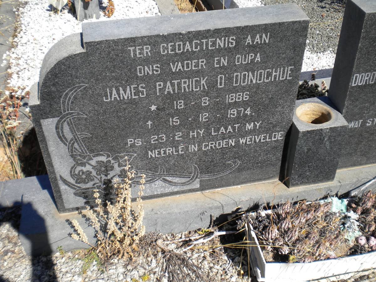 O'DONOCHUE James Patrick 1886-1974 &amp; Dorothea Maria JONKER 1896-1970