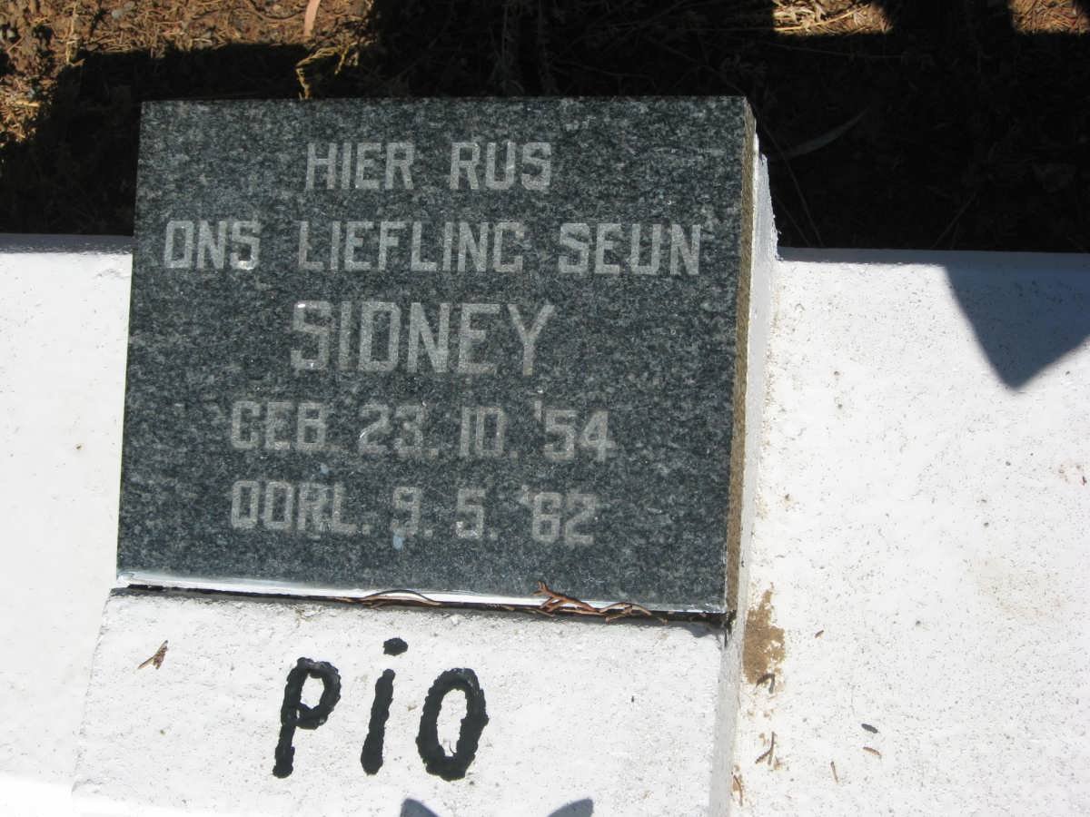 PIO Sidney 1954-1962