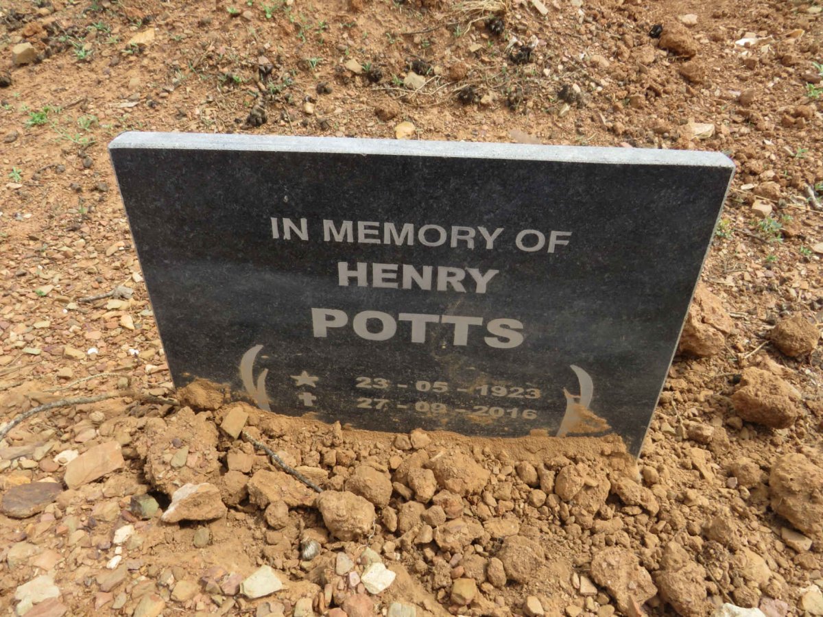 POTTS Henry 1923-2016