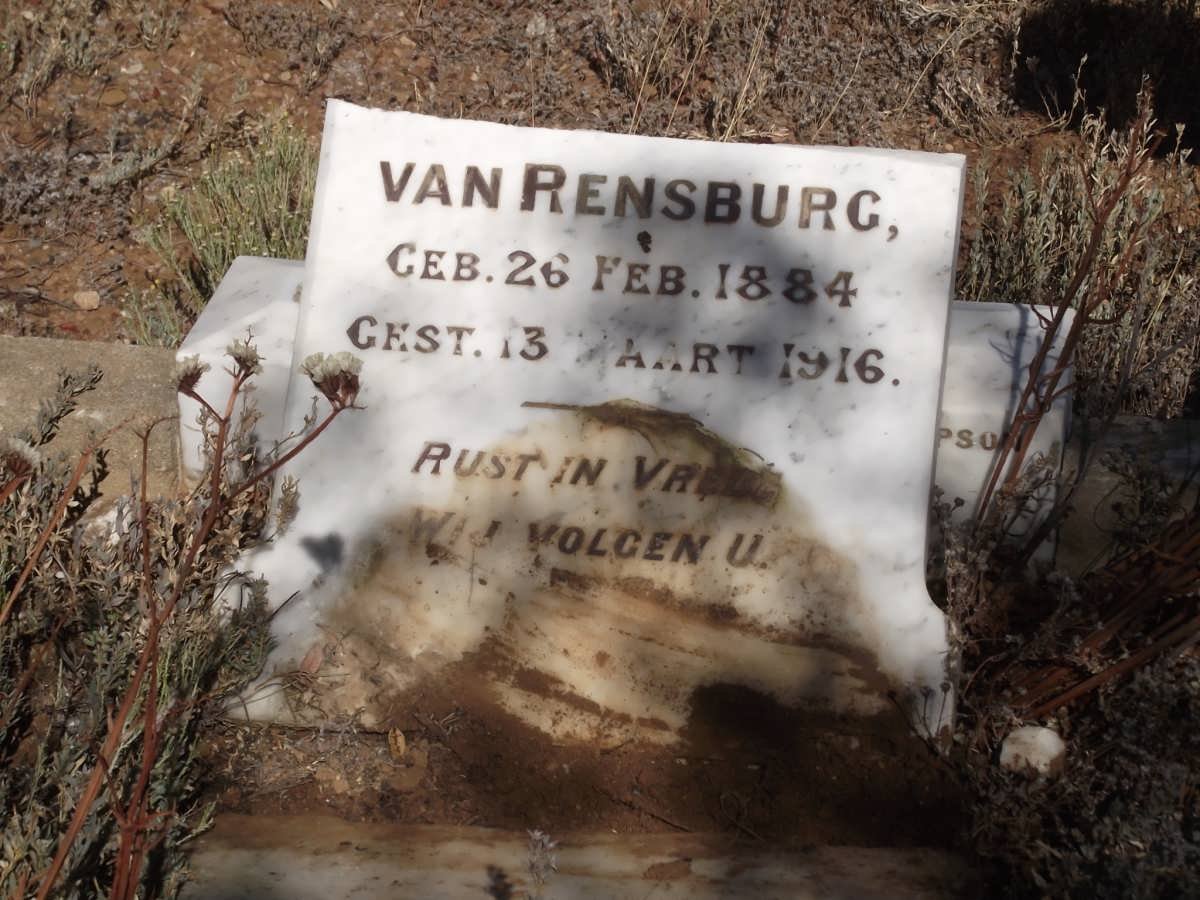 RENSBURG van 1884-1916