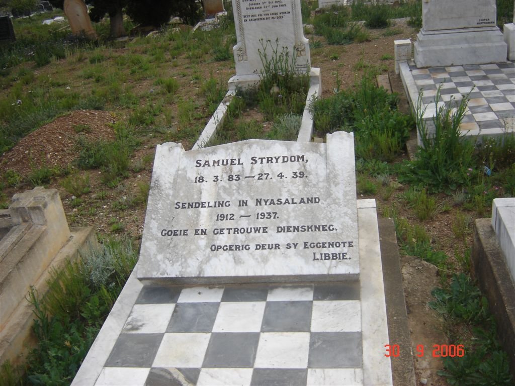 STRYDOM Sameul 1912-1937