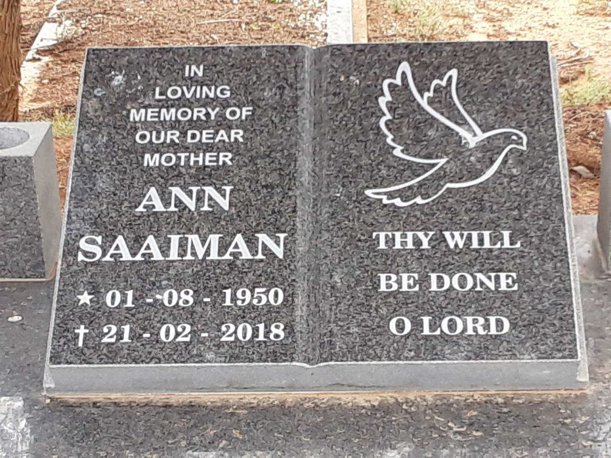 SAAIMAN Ann 1950-2018