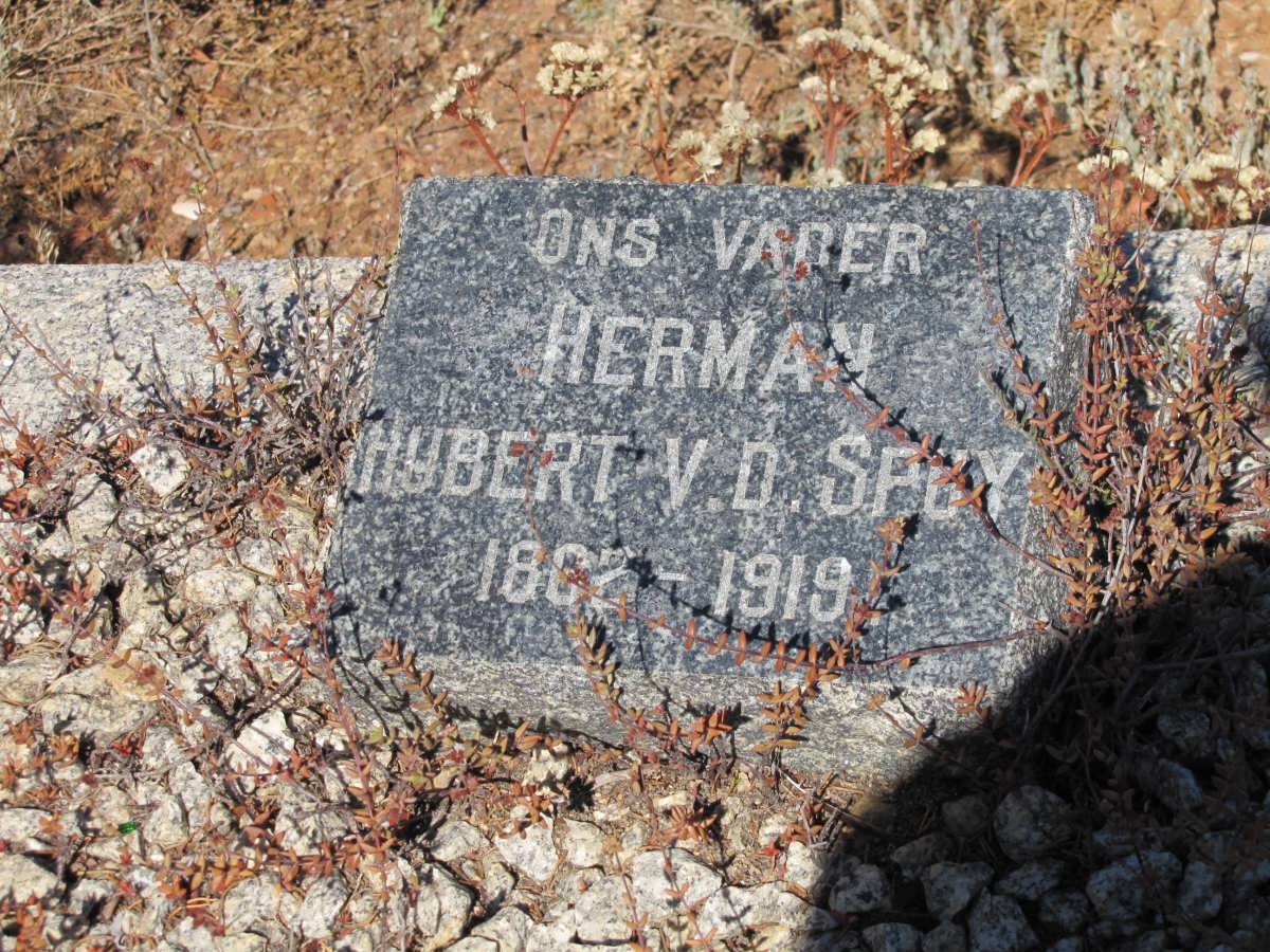 SPUY Herman Hubert, v.d. 18?2-1919