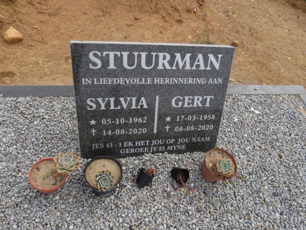 STUURMAN Gert 1958-2020 &amp; Sylvia 1962-2020