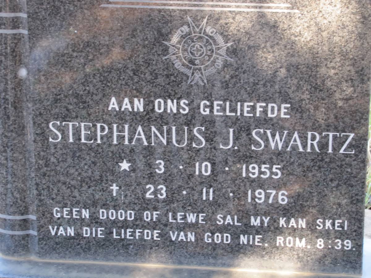 SWARTZ Stephanus J. 1955-1976