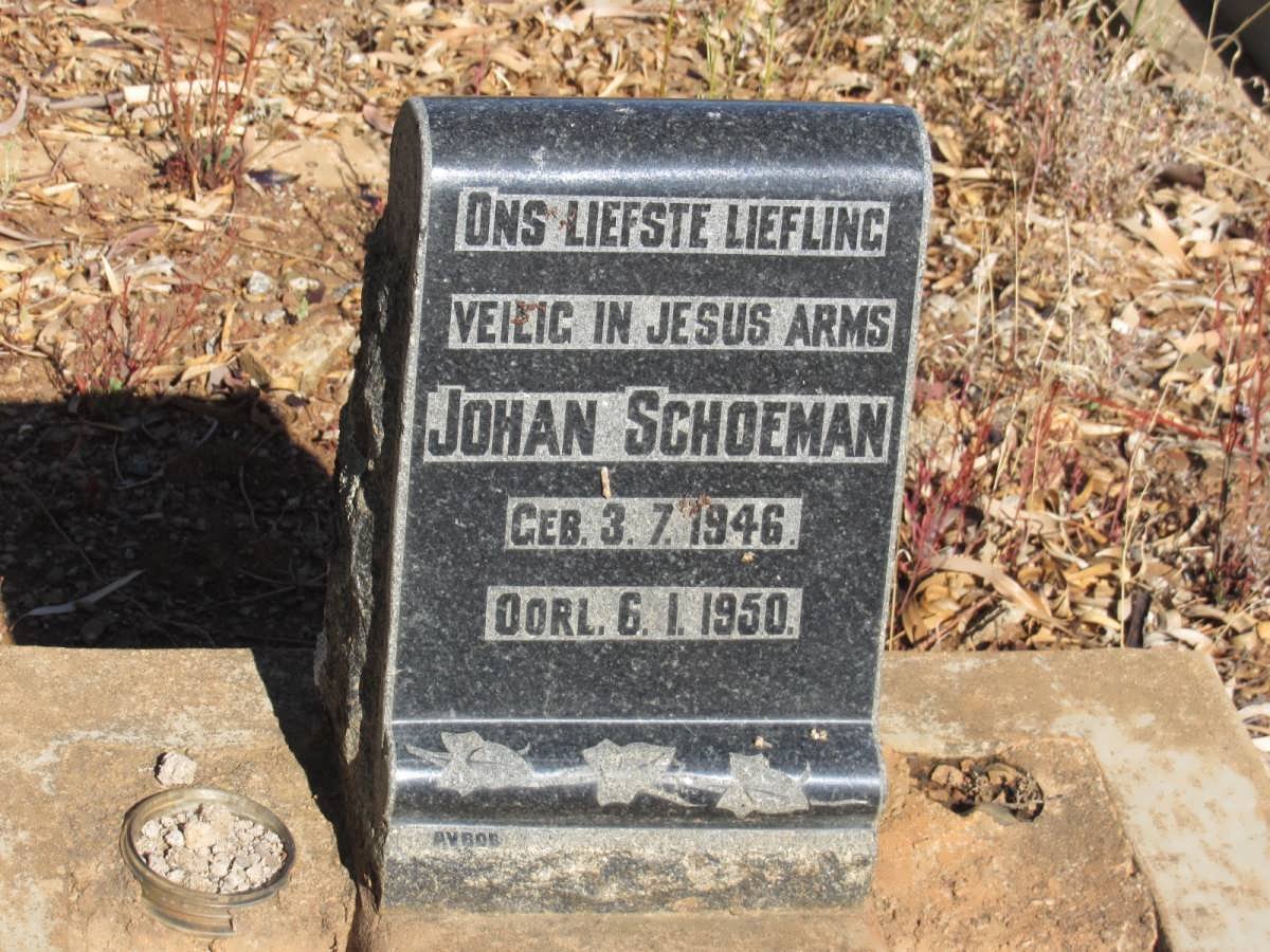 SCHOEMAN Johan 1946-1950