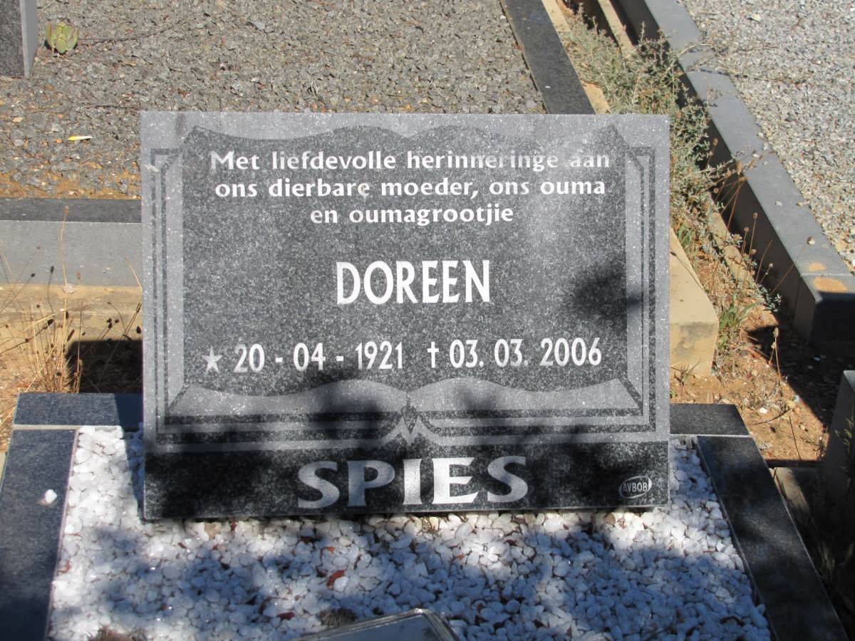 SPIES Doreen 1921-2006