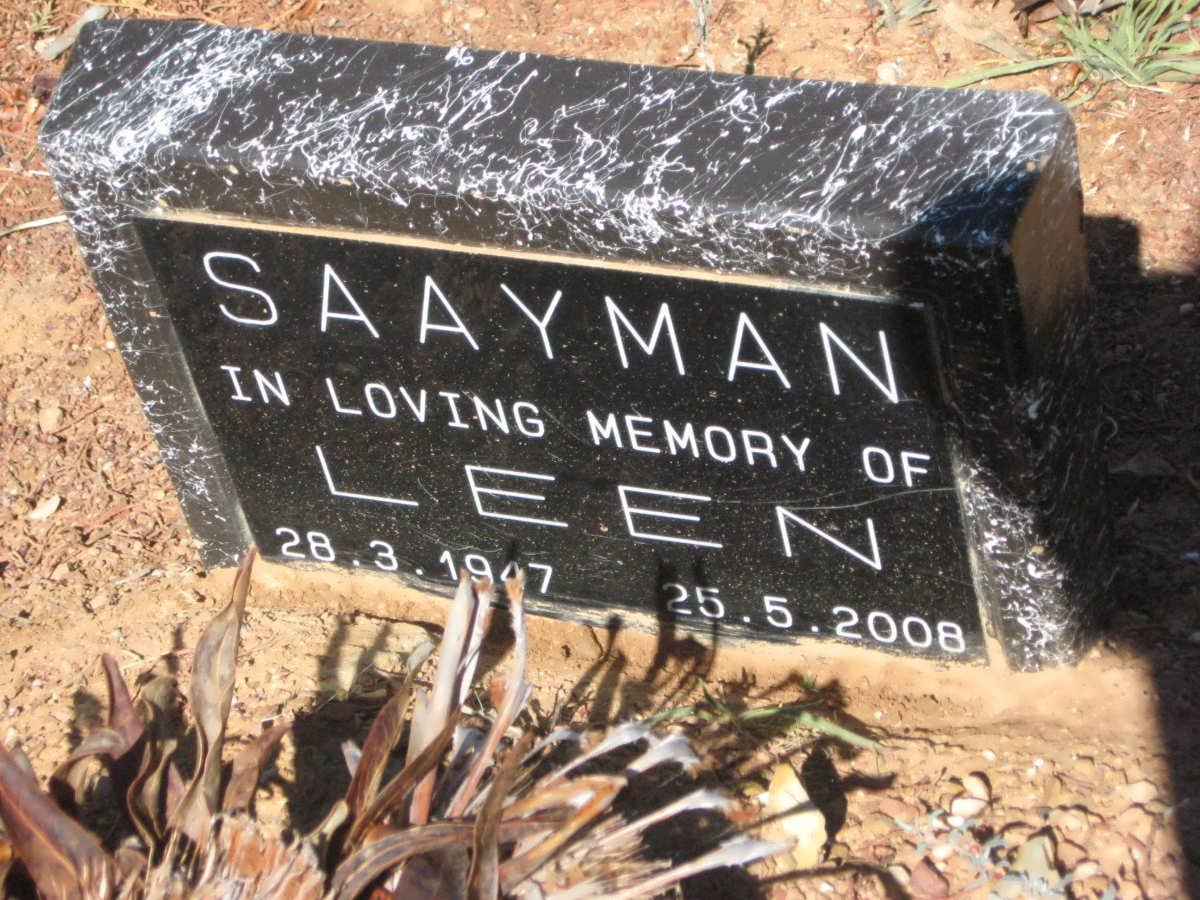 SAAYMAN Leen 1947-2008