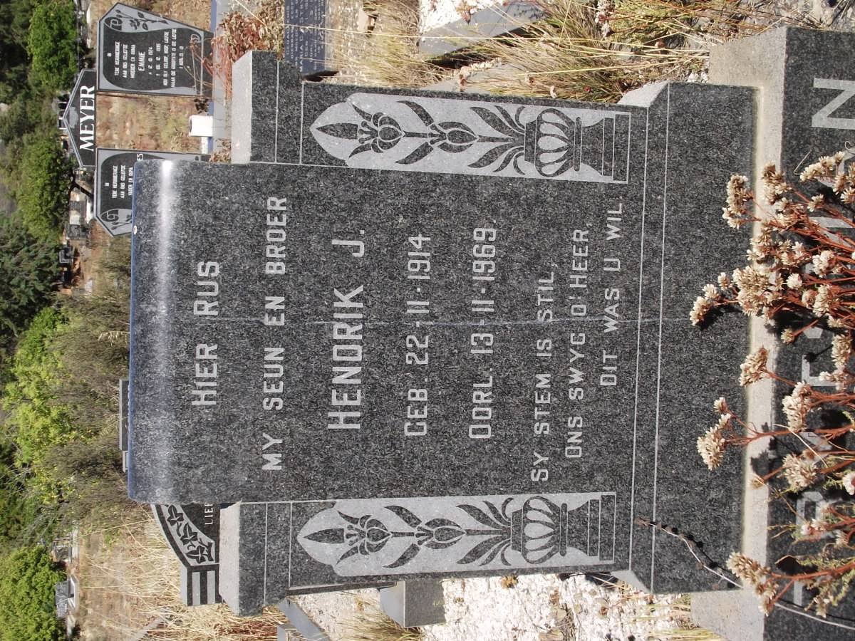 TRYTSMAN Hendrik J. 1914-1969