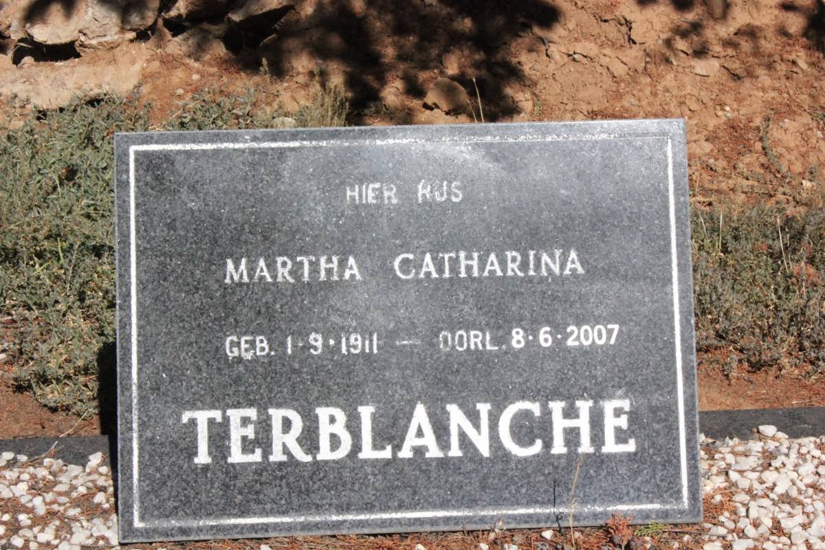 TERBLANCHE Louis Jones 1907-1988 &amp; Martha Catharina 1911-2007