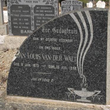 WALT Jan Louis, van der 1875-1948