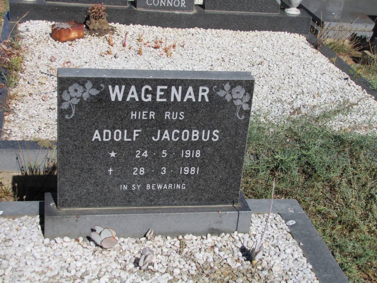 WAGENAR Adolf Jacobus 1918-1981