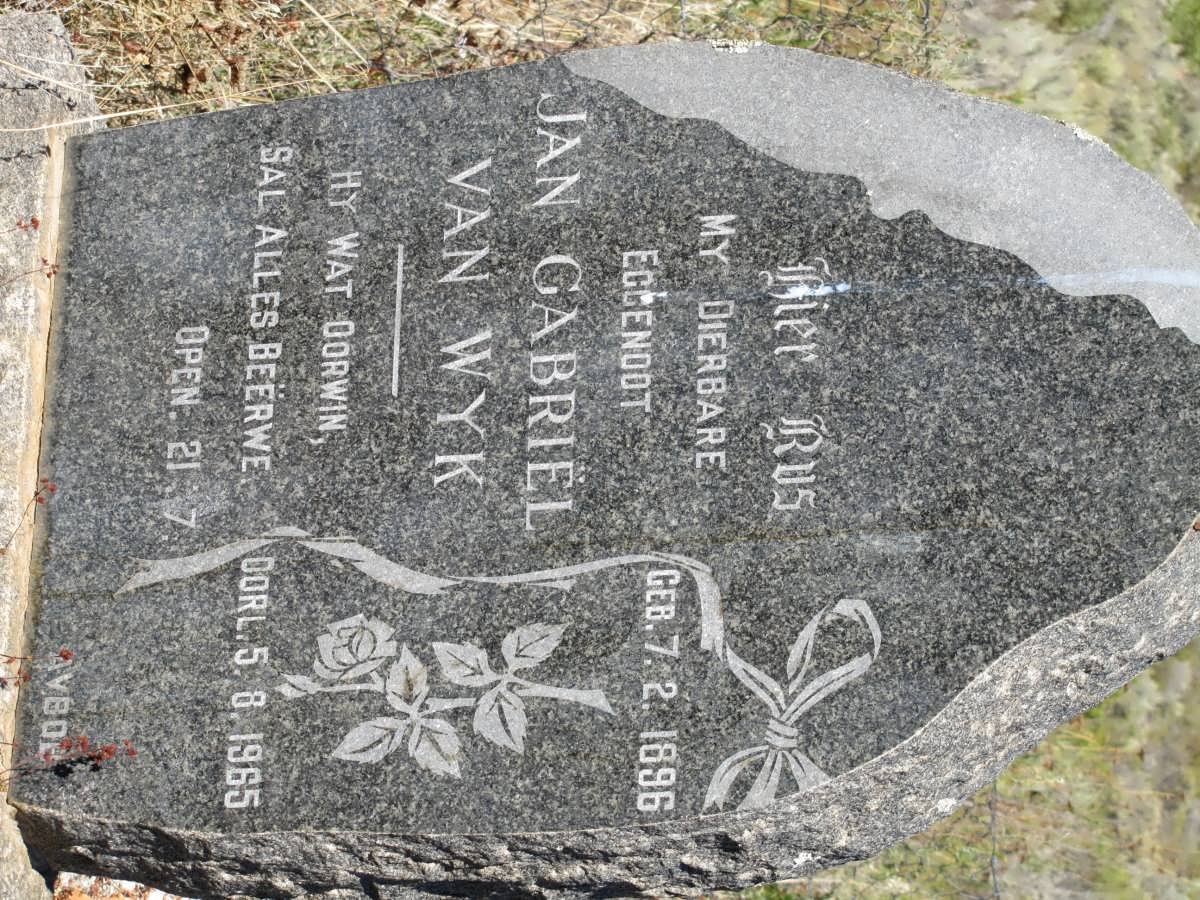 WYK Jan Gabriel, van 1896-1965