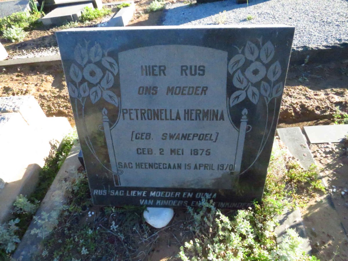 ? Petronella Hermina nee SWANEPOEL 1875-1970