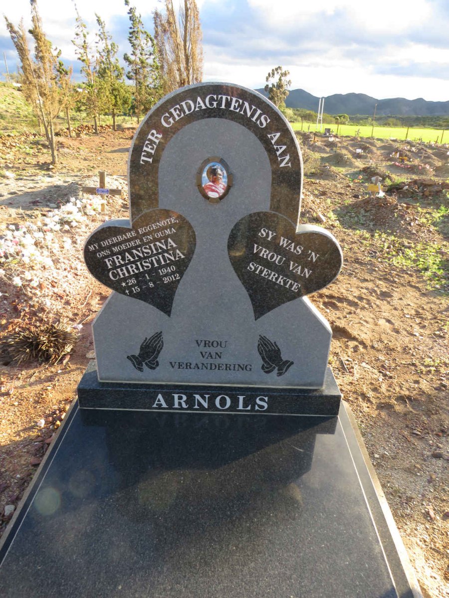 ARNOLS Fransina Christina 1940-2012