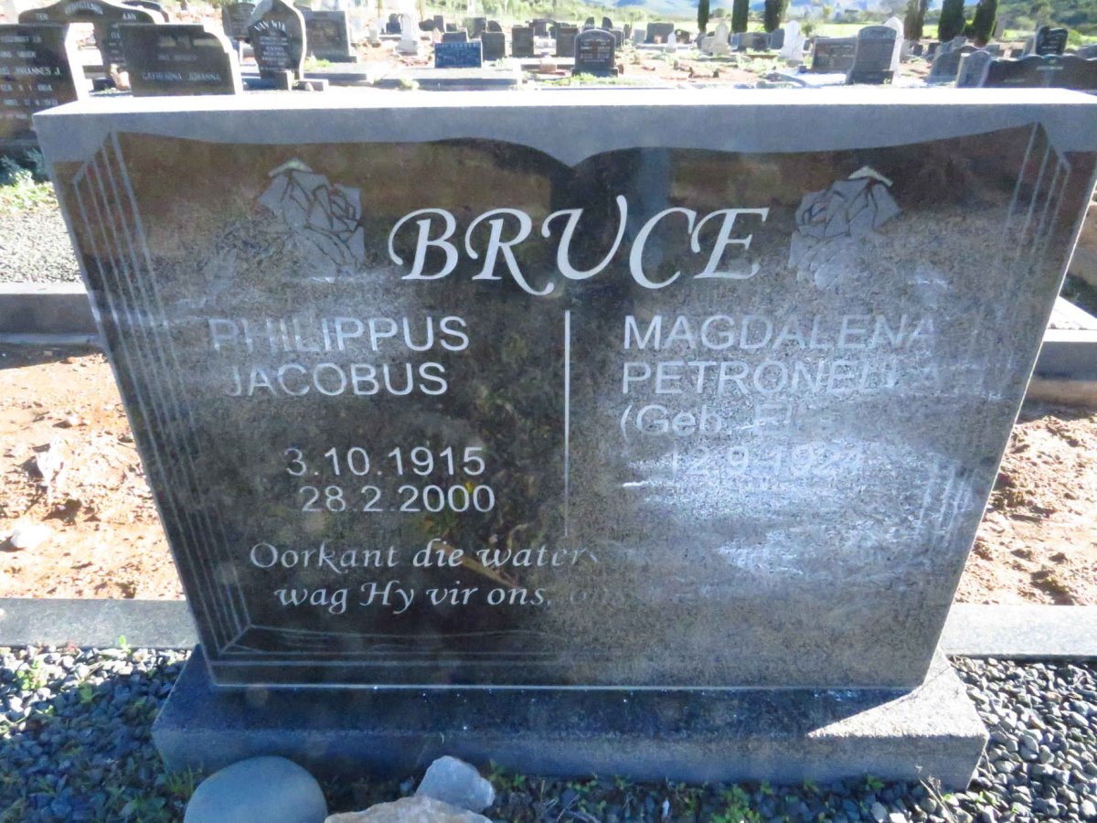 BRUCE Philippus Jacobus 1915-2000 & Magdalena Petronella ELLIS 1924-
