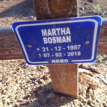 BOSMAN Martha 1957-2018